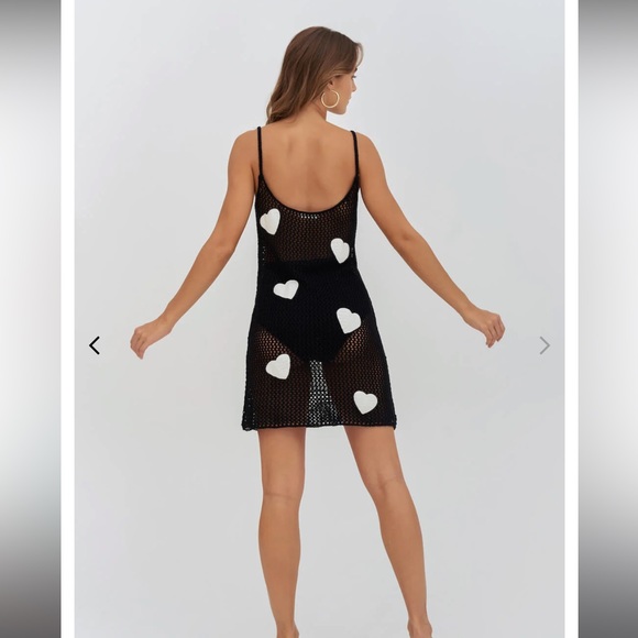 NWT Pitusa black
CROCHET HEARTS MINI - Picture 4 of 10